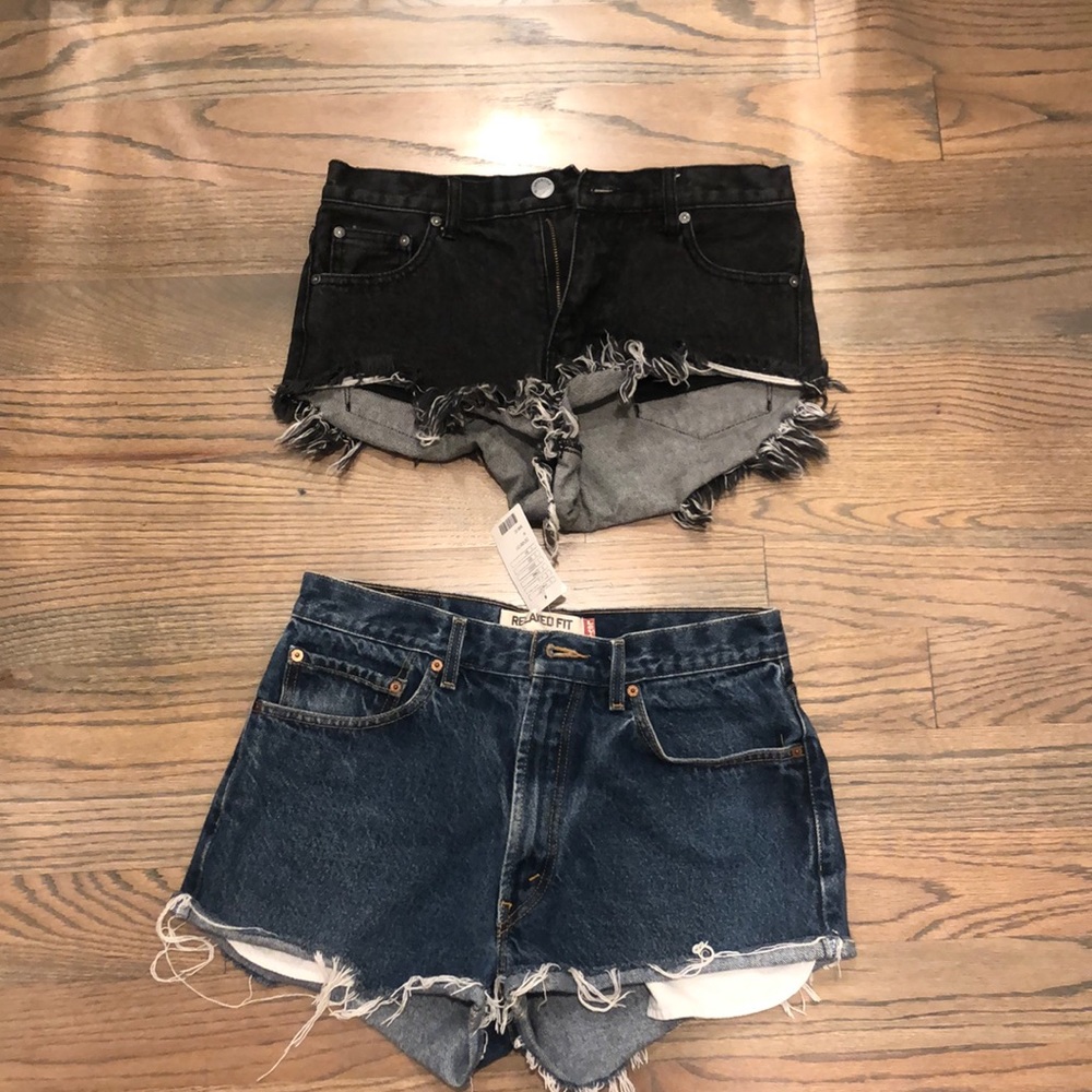 Women’s Levi’s and Glamorous jean shorts